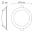Светильник Gauss Elementary Downlight 5Вт 4000K белый круглый (9100420205)