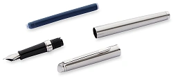 Ручка перьев. Waterman Hemisphere (S0920410) Steel CT F сталь нержавеющая подар.кор.