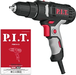 Дрель-шуруповерт P.I.T. PBM10-C3 400Вт патрон:быстрозажимной