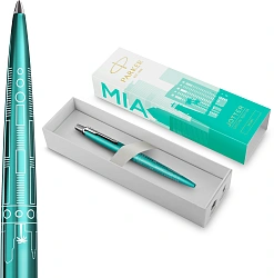 Ручка шариков. Parker Jotter Miami K179 (2221602) бирюзовый M син. черн. подар.кор.