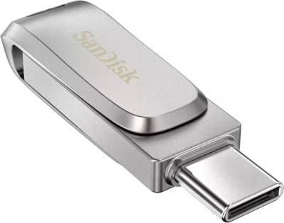 Флеш Диск Sandisk 32GB Ultra Dual Drive Luxe SDDDC4-032G-G46 USB3.0 серебристый
