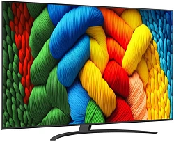 Телевизор LED LG 86" 86NANO81A6A.ARUG черный 4K Ultra HD 60Hz DVB-T DVB-T2 DVB-C DVB-S DVB-S2 USB WiFi Smart TV