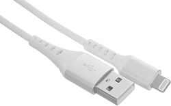 Кабель Cactus CS-LG.USB.A-1 USB (m)-Lightning (m) 1м белый блистер