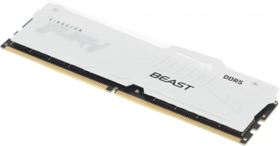Память DDR5 32GB 5200MHz Kingston KF552C36BWEA-32 Fury Beast White Expo RGB RTL Gaming PC5-41600 CL36 DIMM 288-pin 1.25В kit single rank с радиатором Ret
