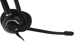 Наушники с микрофоном VT VT6200-D черный/серебристый 2.1м накладные USB оголовье (VT6200-D)