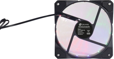 Вентилятор для корпуса Оклик OG-CF120RGB2-BK RGB 120х120x25 черный 3-pin 4-pin (Molex) 23дБ Ret