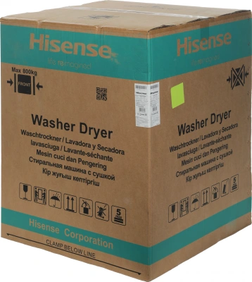 Стиральная машина Hisense WD5S1045BB пан.англ. класс: A загр.фронтальная макс.:10.5кг (с сушкой) черный инвертер