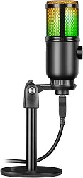 Микрофон проводной Defender Glow GMC 400 1.3м черный