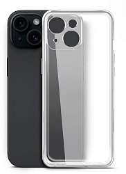 Чехол (клип-кейс) BoraSCO для Apple iPhone 15 Silicone Case прозрачный (72413)