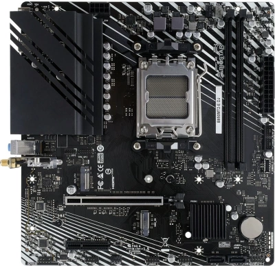 Материнская плата Biostar B850MT2-E DJ SocketAM5 AMD B850 2xDDR5 mATX AC`97 8ch(7.1) 2.5Gg RAID+HDMI+DP