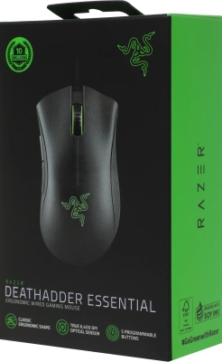 Мышь Razer DeathAdder Essential черный оптическая 6400dpi USB 5but (RZ01-03850100-R3M1)