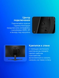 Монитор LG 27" UltraGear 27GS60F-B черный IPS LED 16:9 HDMI матовая 300cd 178гр/178гр 1920x1080 180Hz G-Sync FreeSync DP FHD 5.8кг