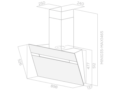 Вытяжка каминная Jet Air Viki BL/A/90 черный управление: сенсорное (1 мотор)