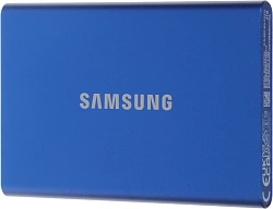 Накопитель SSD Samsung USB-C 2Tb MU-PC2T0H/WW T7 1.8" синий