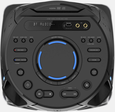 Минисистема Sony MHC-V43D черный CD CDRW DVD DVDRW FM USB BT