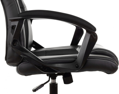 Кресло игровое Zombie Arena черный эко.кожа/ткань крестов. пластик