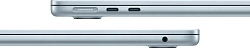 Ноутбук Apple MacBook Air A3240 M4 10 core 16Gb SSD256Gb/8 core GPU 13.6" Liquid Retina (2560x1664) macOS lt.blue WiFi BT Cam (MC6T4LL/A)
