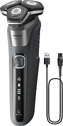 Бритва роторная Philips S5887/50 реж.эл.:3 питан.:аккум. серый