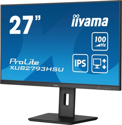 Монитор Iiyama 27" ProLite XUB2793HSU-B6 черный IPS LED 1ms 16:9 HDMI M/M матовая HAS Piv 250cd 178гр/178гр 1920x1080 100Hz DP FHD USB 5.4кг