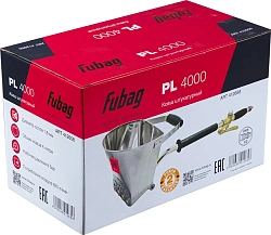 Ковш штукатурный Fubag Hopper PL4000 620л/мин соп.:1.8мм бак:4л серебристый