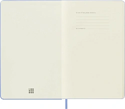 Блокнот Moleskine CLASSIC QP062B42 Large 130х210мм 240стр. нелинованный твердая обложка голубая гортензия