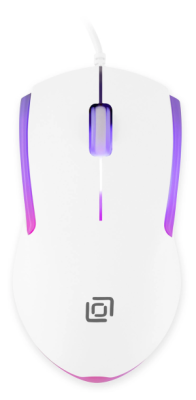 Мышь Оклик 245M белый оптическая 1000dpi USB 3but (471480)