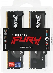 Память DDR5 2x8Gb 6000MHz Kingston KF560C36BBEAK2-16 Fury Beast RGB RTL Gaming PC5-48000 CL36 DIMM 288-pin 1.35В single rank с радиатором Ret