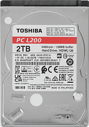 Жесткий диск Toshiba SATA-III 2TB HDWL120UZSVA Notebook L200 (5400rpm) 128Mb 2.5"