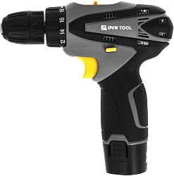 Дрель-шуруповерт Ovk Tools OTCS1AA-12V-1.5A 12Вт аккум. патрон:быстрозажимной (кейс в комплекте)