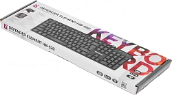 Клавиатура Defender Element HB-520 черный USB (45522) кабель 1.5м