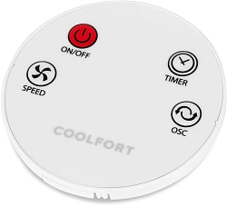 Вентилятор напольный Coolfort CF-2030 50Вт скоростей:3 ПДУ белый/черный