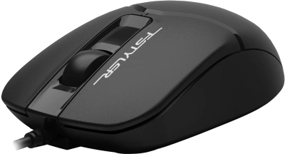 Мышь A4Tech Fstyler FM12S черный оптическая 1200dpi silent USB 3but (FM12S BLACK)