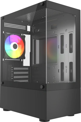 Корпус Accord ACC-285-02B черный без БП mATX 1x120mm 1xUSB2.0 1xUSB3.0 1xUSB3.1 audio