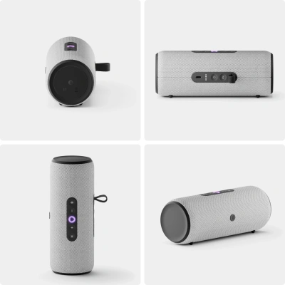 Умная колонка Yandex Стрит Алиса серый 30W 2.0 BT/Wi-Fi 10м 3300mAh (YNDX-00030GRY)