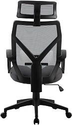 Кресло Cactus CS-MC414-GY черный/серый сетка/ткань с подголов. крестов. пластик пластик черный
