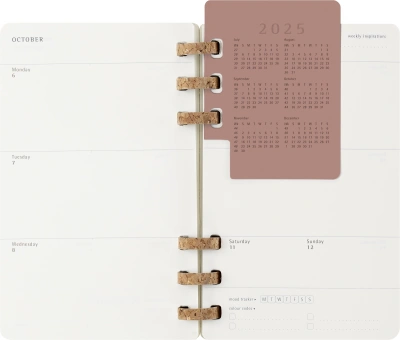 Еженедельник Moleskine ACADEMIC SPIRAL DSSPB12AMWH3 Large 150х210мм 200стр. кремовые страницы спираль черный