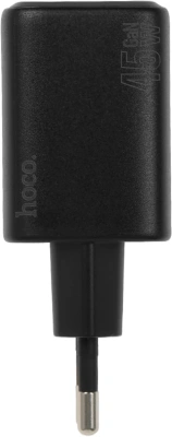 Сетевое зар./устр. Hoco N42 Elogiado 45W 3A+2.25A (PD+QC+AFC) 2xUSB type-C универсальное черный