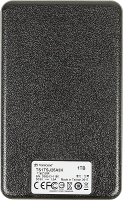 Жесткий диск Transcend USB3.0 1TB TS1TSJ25A3K StoreJet 25A3 2.5" черный