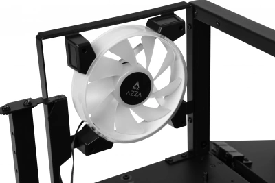 Корпус Azza Cast черный без БП ATX 3x120mm 2x140mm 2xUSB3.0 audio bott PSU