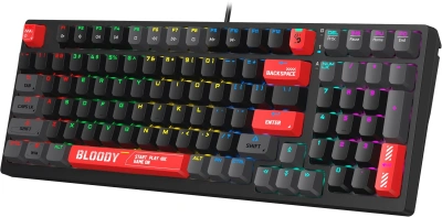 Клавиатура A4Tech Bloody S98 механическая черный/красный USB for gamer LED (S98 RED)