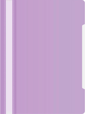 Папка-скоросшиватель Бюрократ Pastel -PSLPAST/VIO A4 прозрач.верх.лист пластик фиолетовый 0.14/0.18