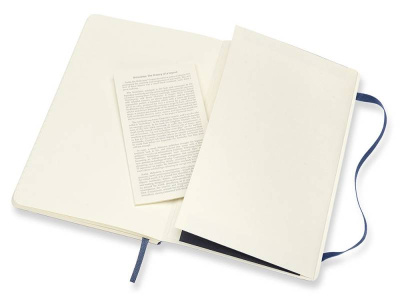 Блокнот Moleskine CLASSIC SOFT QP616B20 Large 130х210мм 192стр. линейка мягкая обложка синий сапфир
