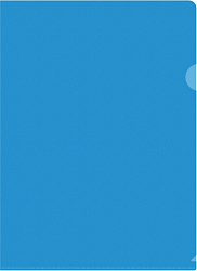 Папка-уголок Silwerhof Eco SE-E120/BLU тисненый A4 пластик 0.12мм синий