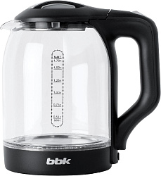 Чайник электрический BBK EK1724G 1.7л. 2200Вт черный корпус: стекло/пластик