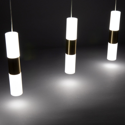 Светильник Hiper Roll H822-5 подвес. 3000K белый/золотистый