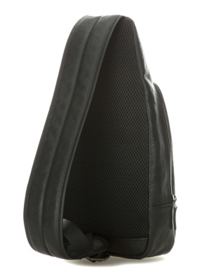 Рюкзак слинг Piquadro Black Square CA4827B3/N черный кожа