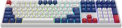 Клавиатура Оклик 725G белый/красный USB Multimedia for gamer LED (2070294) кабель 1.8м