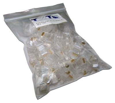 Коннектор Lanmaster (TWT-PL45-8P8C-6) UTP кат.6 RJ45 прозрачный (упак.:100шт)