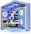 Корпус Thermaltake View 380 TG ARGB Hydrangea синий без БП ATX 6x120mm 2x140mm 1x200mm 2xUSB3.0 audio bott PSU