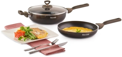 Сковорода Rondell Impressia Green RDA-1149 круглая 26см покрытие: Xylan Plus ручка несъемная (без крышки) зеленый